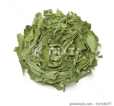 Top view of dried fireweed leaves Top view of dried fireweed leaves 91416077