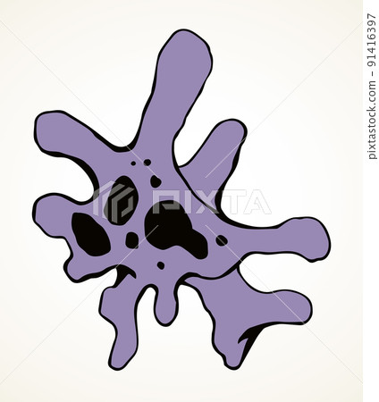 Amoeba. Vector drawing sign icon 91416397