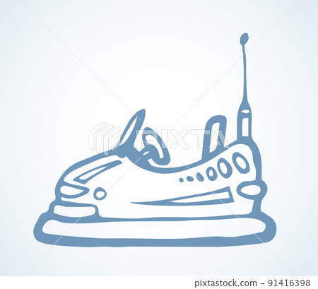 Attraction cars. Vector doodle symbol 91416398