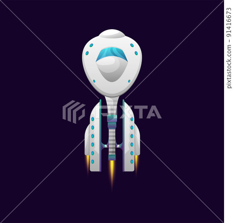 Cartoon starship futuristic vehicle with astronauts isolated cartoon galaxy ship. Vector cosmic spaceship spacecraft explorer white and blue colors, flying rocket rocketship booster, kids toy, shuttle Cartoon starship futuristic vehicle with astronauts isolated cartoon galaxy ship. Vector cosmic spaceship spacecraft explorer white and blue colors, flying rocket rocketship booster, kids toy, shuttle 91416673
