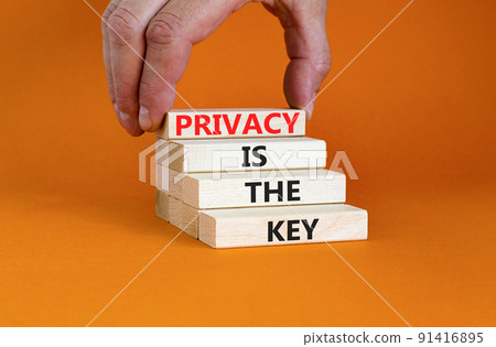 Privacy is the key symbol. Concept words Privacy is the key on wooden blocks on a beautiful orange table orange background. Businessman hand. Business, finacial and privacy is the key concept. Privacy is the key symbol. Concept words Privacy is the key on wooden blocks on a beautiful orange table orange background. Businessman hand. Business, finacial and privacy is the key concept. 91416895