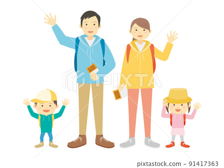 營地插圖_家庭_顏色 91417363