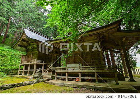 [兵庫]朝來市、和田山、片長石部神社 91417861