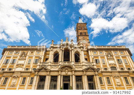 The Basilica of Saint Mary Major in Rome, Italy, Europe. The Basilica of Saint Mary Major in Rome, Italy, Europe. 91417992