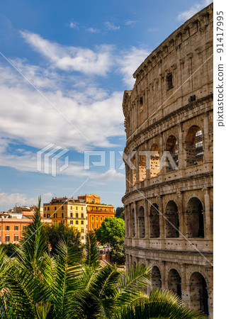 The Colosseum amphitheatre in the centre of the city of Rome, It The Colosseum amphitheatre in the centre of the city of Rome, It 91417995