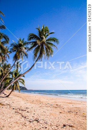 Running Bull Beach or Hat Thung Wua Laen in Chumphon, Thailand 91419119
