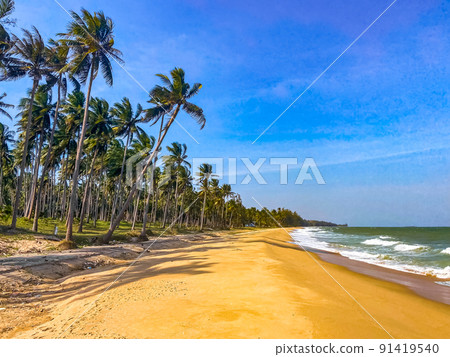 Hat Thang Sai Beach in Prachuap Khiri Khan, Thailand Hat Thang Sai Beach in Prachuap Khiri Khan, Thailand 91419540