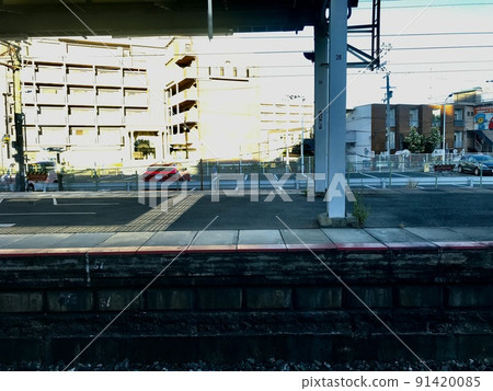 Train window series ①, railway station equipment, station platform, JR West, scenery between stations, railway fans, Kansai, travel, interesting railways Train window series ①, railway station equipment, station platform, JR West, scenery between stations, railway fans, Kansai, travel, interesting railways 91420085