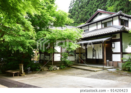京都市大原旅館“大原之鄉”和新鮮的綠色 91420423