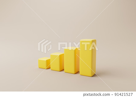 Business development to success and growing growth concept. 3d rendering illustration 91421527