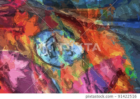 Abstract beautiful colorful texture rainbow 91422516