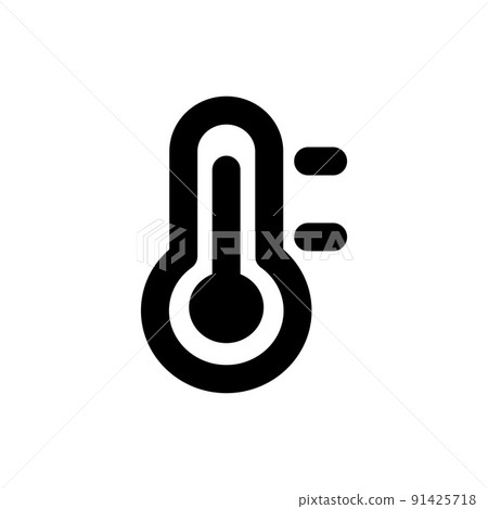 Thermometer simple line icon 91425718