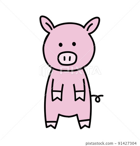 Illustration of pink lid 91427304