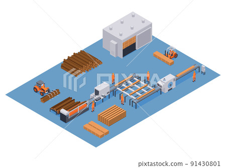 Isometric Sawmill Concept Isometric Sawmill Concept 91430801