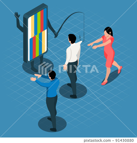 Psychological Manipulanion Isometric Concept 91430880
