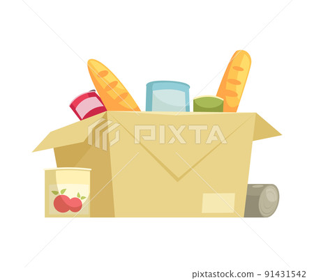 Donation Box Charity Composition 91431542