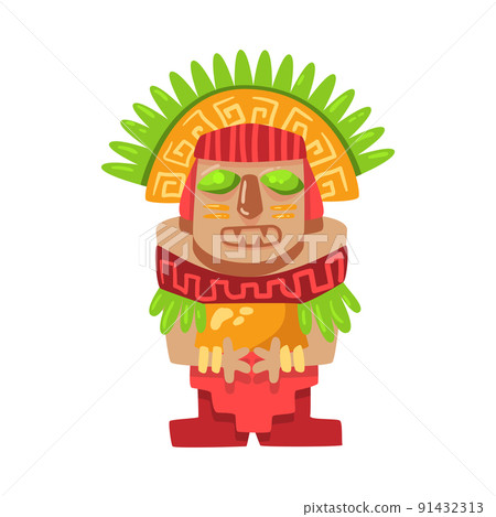 Tribal Idol Maya Composition 91432313