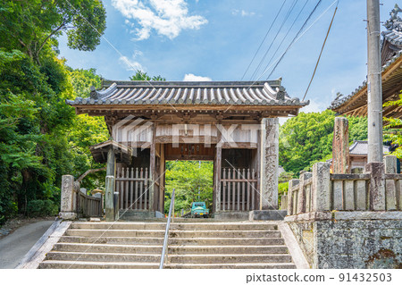 [No. 11 Fudasho] Fujiidera Temple Niomon [Shikoku 88 places] 91432503