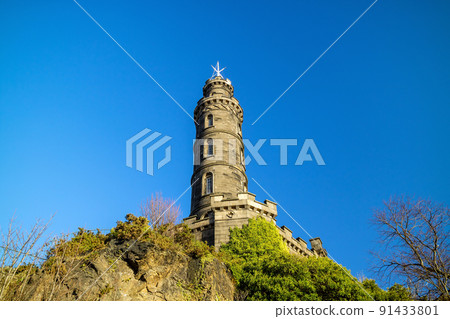 Monuments on Calton Hill in Edinburgh 91433801