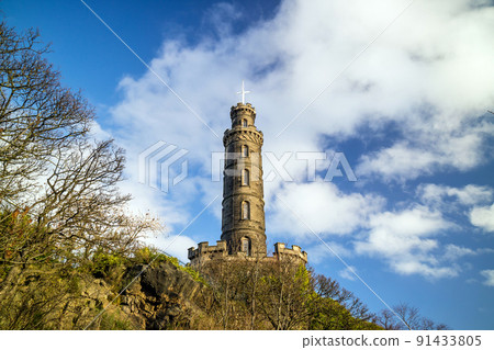 Monuments on Calton Hill in Edinburgh Monuments on Calton Hill in Edinburgh 91433805