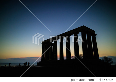 Monuments on Calton Hill in Edinburgh 91433806