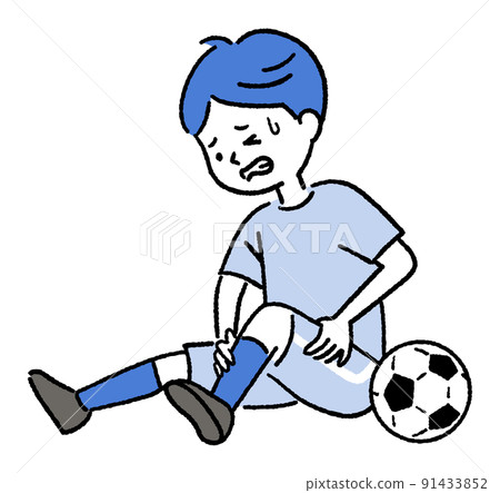 Soccer boy injured and hurt Soccer boy injured and hurt 91433852