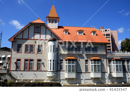 佐賀嬉野溫泉的春天街景“Siebold no Yu” 91435547