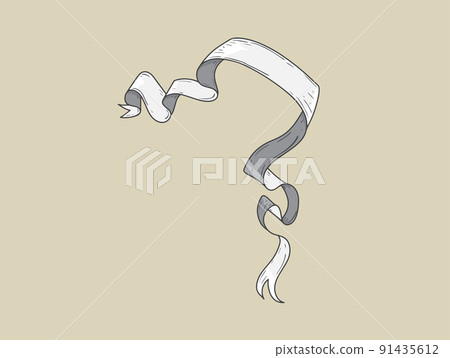 ribbon banner vector; vintage style Tapes hand drawn ribbon banner vector; vintage style Tapes hand drawn 91435612