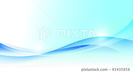 Water and wave water surface image, background vector illustration wallpaper material 91435858