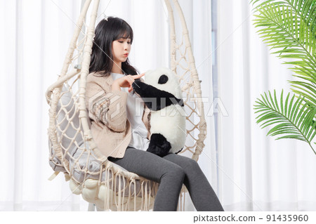 Asian girl living at home Asian girl living at home 91435960