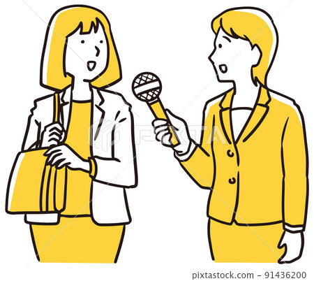 A woman interviewing 91436200