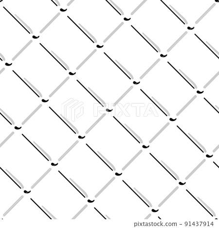 Vector wire mesh seamless pattern. Gray wire mesh isolated on white background. Vector wire mesh seamless pattern. Gray wire mesh isolated on white background. 91437914
