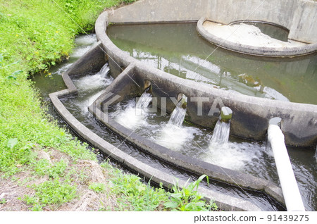 Irrigation facility in Nagano Prefecture Nishitenryu main canal Cylindrical diversion group "Tabata No. 30" Characteristic irrigation facility 91439275