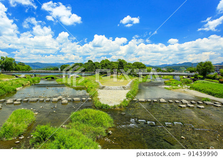 夏季京都鴨川三角洲 91439990