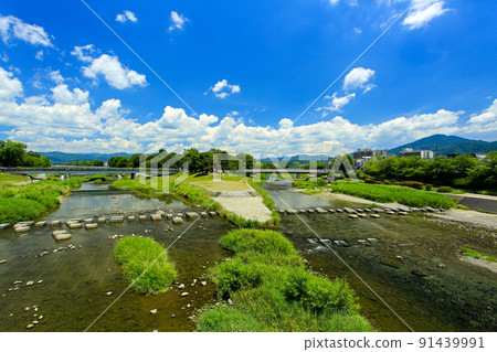 Summer Kyoto Kamogawa Delta Summer Kyoto Kamogawa Delta 91439991