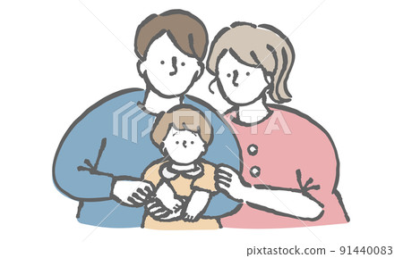 Family group illustration 91440083