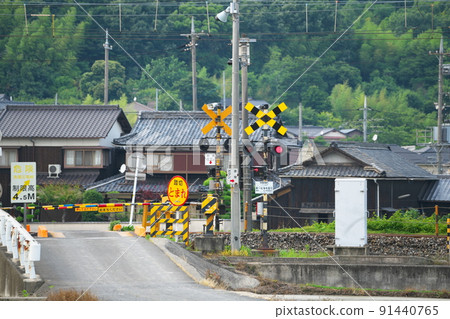 岡山縣岡山市南區 JR 瀨戶大橋線，第一道關卡被拆除的東海地鐵路道口 91440765