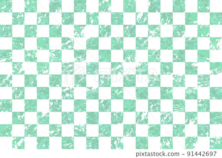 Mottled checkered pattern_emerald 91442697