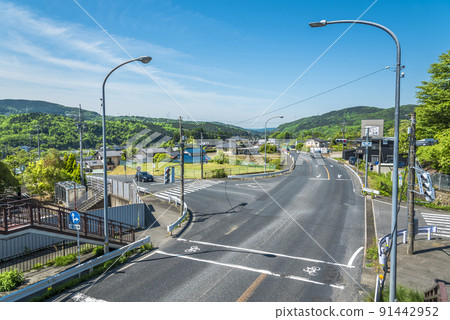 《Gifu Prefecture》 Ena City Takeori intersection 91442952