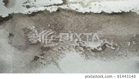 Distressed overlay. Grunge texture. Old film noise. Damaged concrete wall. Black grain dirt stains defect on white aged abstract background. Distressed overlay. Grunge texture. Old film noise. Damaged concrete wall. Black grain dirt stains defect on white aged abstract background. 91443148