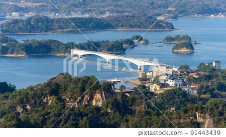 Amakusa Islands scenery Matsushima observatory "Amakusa Pearl Line Unzen Amakusa National Park" scenery from the observatory 91443439