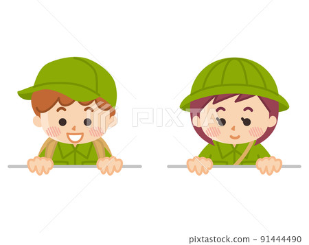 遠征孩子童子軍冒險戶外俯視 91444490