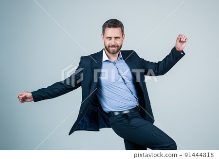 successful unshaven male employer in formalwear or office manager, success successful unshaven male employer in formalwear or office manager, success 91444818