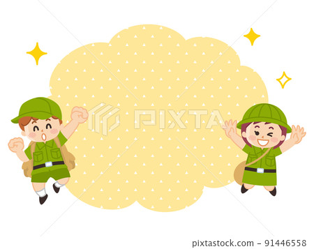 遠征孩子和講話泡泡戶外童子軍冒險 遠征孩子和講話泡泡戶外童子軍冒險 91446558