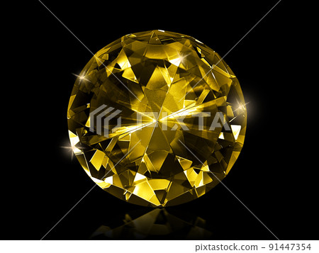 diamond Yellow on black background 91447354