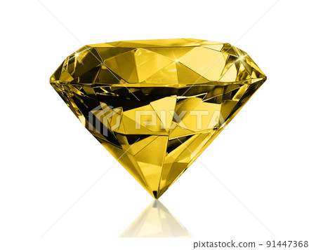 diamond Yellow on white background 91447368