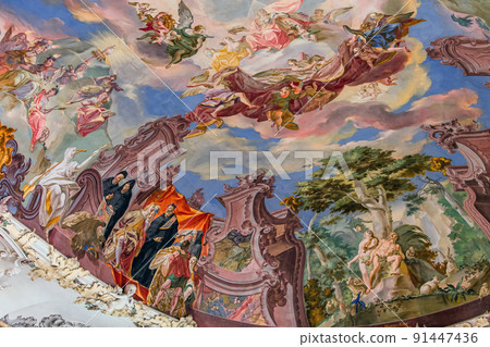 Library of Wiblingen abbey, bavaria, germany Library of Wiblingen abbey, bavaria, germany 91447436