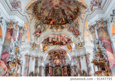 Ottobeuren abbey, near Memmingen, bavaria, germany Ottobeuren abbey, near Memmingen, bavaria, germany 91447795