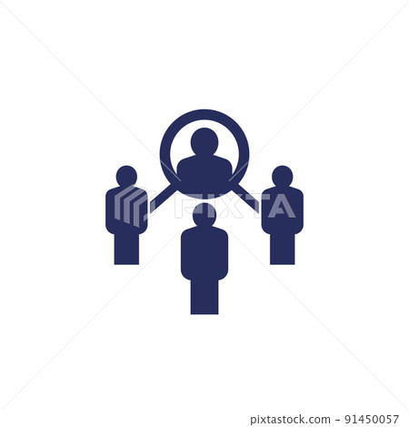 Coordinating or coordinator icon with people 91450057