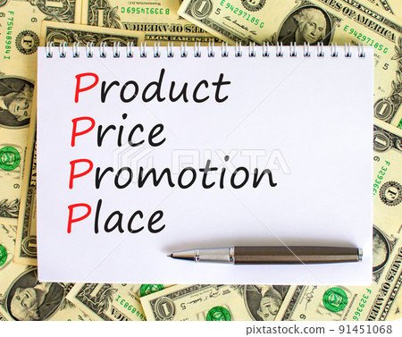 PPPP product price promotion place symbol. Concept words PPPP product price promotion place on white note on beautiful dollar background. Business and PPPP product price promotion place concept. PPPP product price promotion place symbol. Concept words PPPP product price promotion place on white note on beautiful dollar background. Business and PPPP product price promotion place concept. 91451068